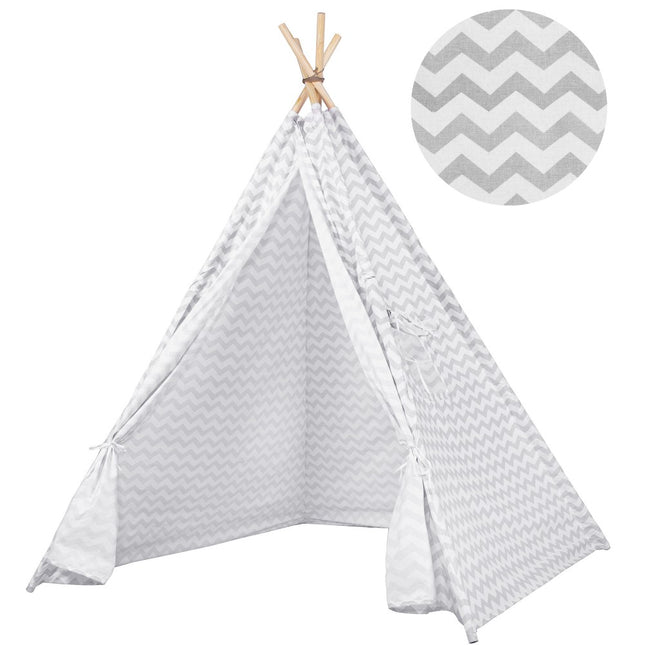 Tipi Tent | 120x100x180 cm | Grijs | Zigzag