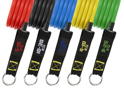 Resistance band | Weerstandsbanden | Weerstands Set | Set van 9 | Fitness elastiek | Meerkleurig