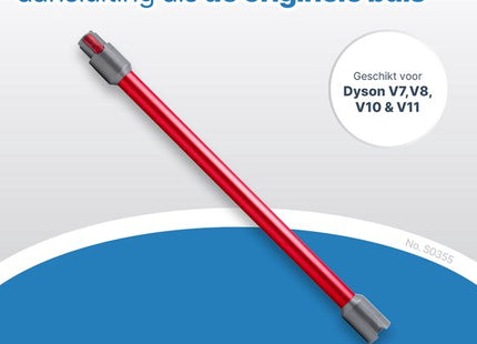 SQOON® - Zuigbuis geschikt voor Dyson V7, V8, V10, V11 en V15 rood - Model 969109-03