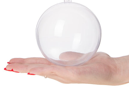 Hobby/DIY Kerstbal | 1 Stuk | 10 cm | Transparant