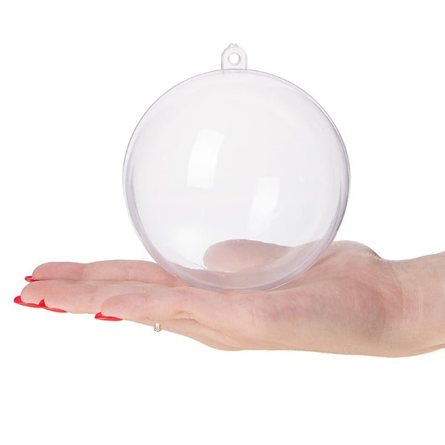 Hobby/DIY Kerstbal | 1 Stuk | 10 cm | Transparant