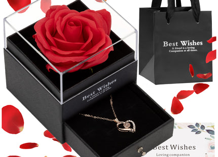 Eeuwige Roos - Geschenkdoos - Geschenkbloem - Valentijnsdag - Liefde - Rood