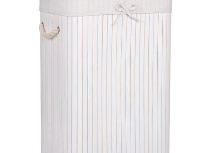 Wasmand | 100L | Bamboe | Wit/Beige