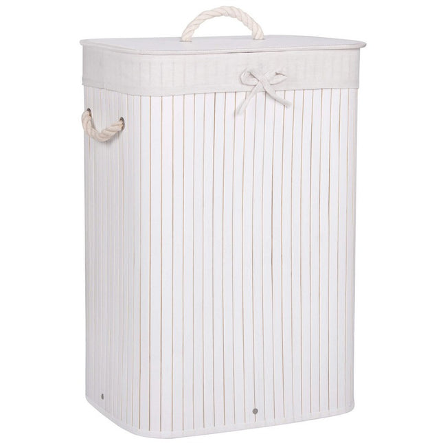 Wasmand | 100L | Bamboe | Wit/Beige