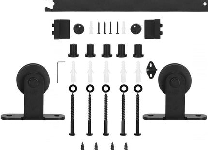 Schuifdeursysteem | Schuifdeuren & Toebehoren | Bladdikte 35-45 mm | 183 cm | Tot 100 kg | Zwart