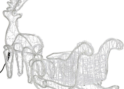 Rendier Met Slee | 312 LED Lampjes | Warm Wit