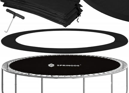 Trampoline | Trampoline met veiligheidsnet | Tuin | 245 cm | Zwart/Geel