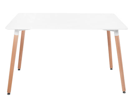Eettafel - Scandinavische Stijl - Woonkamer - Eetkamer - Wit - Rechthoekig - 120x80x74 cm