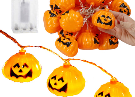 Halloween Decoratie - Lichtslingers - Verlichting - Pompoenen - 20 LED
