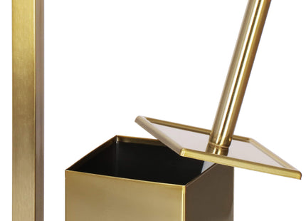 Toiletbutler | Toiletrolhouder | Toiletborstel met houder | Toiletaccessoire | Goud