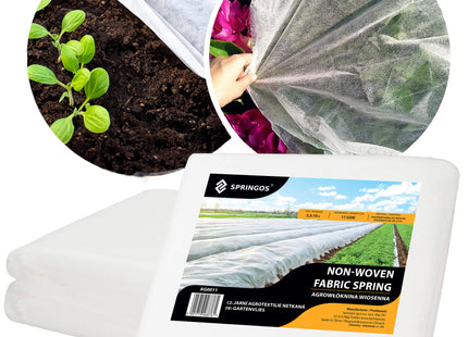 Vliesdoek - Plantenbescherming - 17g/M2 - 10x3.2 M - Wit