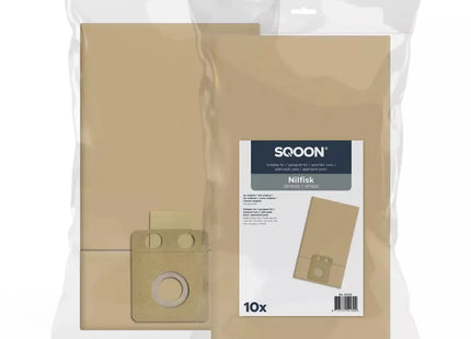SQOON® Stofzuigerzakken Geschikt voor Nilfisk Family Business - 10 Stuks - Papier
