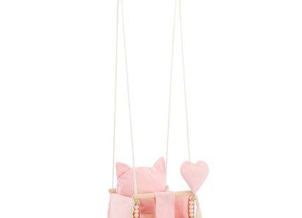 Babyschommel - Kinderschommel - Schommel Met Kussen -  Hout - Polyester - 25 kg -  35 x 35 x 25 cm