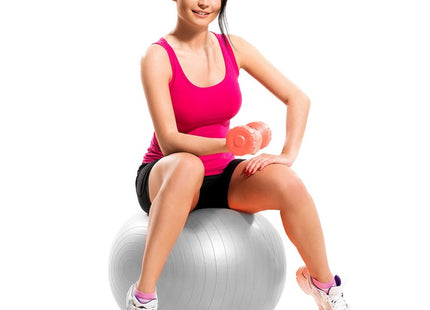 Fitness Bal | Grijs | Inclusief Pomp | 75 cm