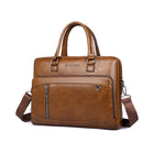 Baltan Leren Aktetas - Laptoptas - Tot 16 inch - Bruin - 10L - 38 X 29 X 10 CM
