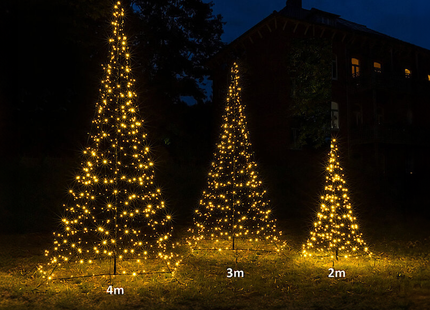 Galaxy LED Kerstboom - Vlaggenmast Verlichting - 8 Meter - Warm wit - 1600 LED - ⌀ 380
