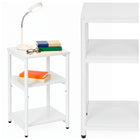 Nachtkastje - Bijzettafel - Slaapkamer - 35x31x59 cm - Wit - 30 Kg