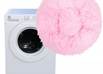 Hondenmand Donut | 70 cm | Felroze