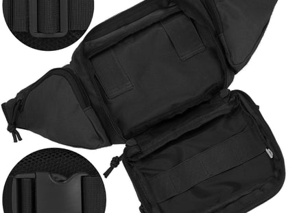 Heuptas - Riem -  Buidel set - Polyester - Ritssluiting - Zwart