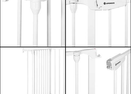 Veiligheidshek | 318 cm | Traphek | Veiligheidshekje | Metaal | Wit | 5 Delen