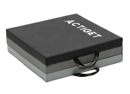 Fitnessmat | 3 Delig | 180 x 60 x 5.5 cm | Zwart/Grijs