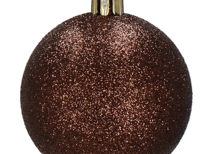 Kerstballen | 20 Stuks | 6 cm | Bruin
