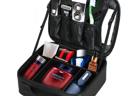 Toilettas - Make Up Tas - Cosmetica - 25,5 x 23 x 9,5 cm - Zwart