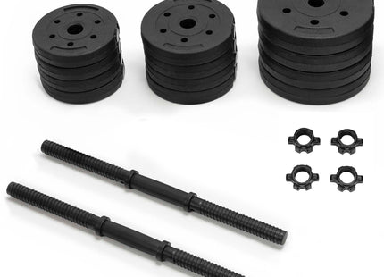 Actiget®  Halterstang | Barbell | Chroomstaal | 220 cm | 50 mm | 2 Klemmen
