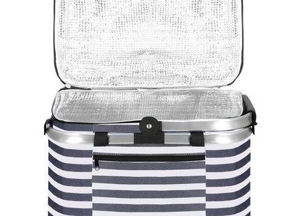 Koeltas | Koelbox | 28 Liter | 40 x 25 x 28 cm | Blauw/Wit