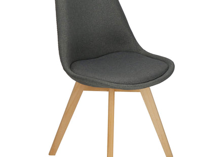 Scandinavische Stoel - Gestoffeerd -  Grijs - Woonkamer - Keuken - Eetkamer - Interieur