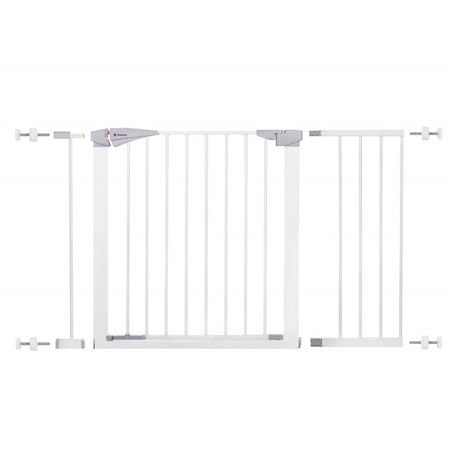Traphekje | 112 - 119 cm | Traphek | Veiligheidshekje | Metaal | Wit