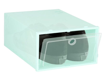 Schoenenbox | Sneakerbox | Kunststof | Groen | 1 Stuk | 31 x 21.5 x 12.5 cm