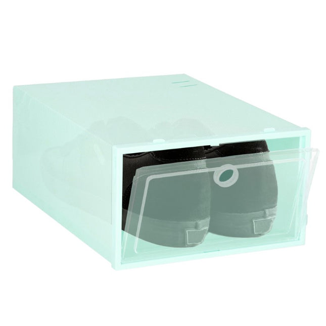 Schoenenbox | Sneakerbox | Kunststof | Groen | 1 Stuk | 31 x 21.5 x 12.5 cm