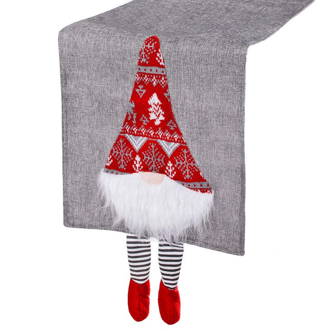 Tafelloper Kerst | 180 x 33 cm | Grijs