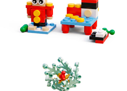 Adventskalender met Bouwblokken – 618 Onderdelen – 24 Verrassingen – Kerstfiguren