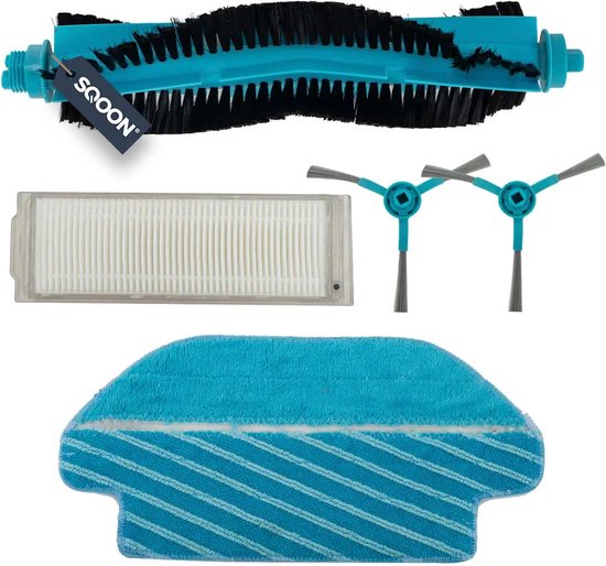 SQOON®  Onderhoudsset Geschikt voor Cecotec Conga 3290 / 3390 / 3490 / 3590 / 3690 / 3790 Serie – 5-delig