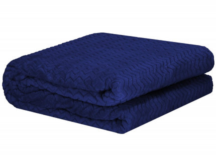 Plaid | Sprei | Deken | 160 x 200 cm | Marineblauw