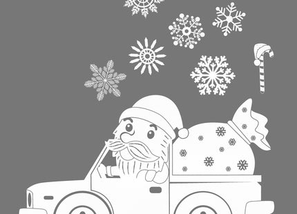 Raamstickers – Kerst – Kerst Stickers – Raamstickers Kinderen – Kerstversiering voor Binnen – Kerstdecoratie – 21 stuks