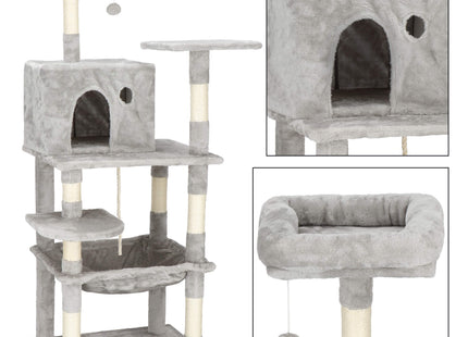 Krabpaal - 7 Etages - Voor Katten - Meubelbescherming - 145 cm