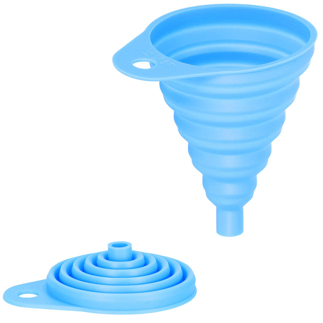 Opvouwbare Trechter - Siliconen - Blauw - 11,5 Cm