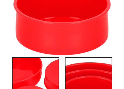 Springos Siliconen Bakvormen | Bakvorm | Taart vormen | 3 Stuks | Rood