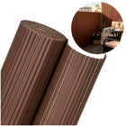 Balkonscherm - Privacyscherm - Hoge Kwaliteit - Waterbestendig - UV-bescherming - 1.6x5 m - Bruin - PVC