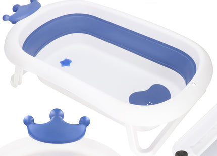 Opvouwbaar Baby Bad - Opvouwbaar - Tot 12 Maanden - 40 L - Blauw - Wit - 83 x 50 x 22,5 cm