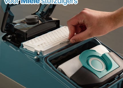 SQOON® Filterset o.a. geschikt voor Miele Complete C2 en C3 & Compact C1 en C2 stofzuigers - 2 STUKS - Gelijk aan model: SF-HA 50