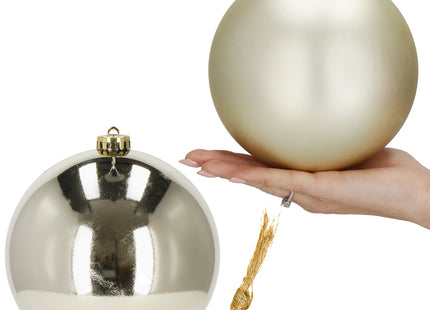 Kerstballen | 2 Stuks | 15 cm | Champange Goud