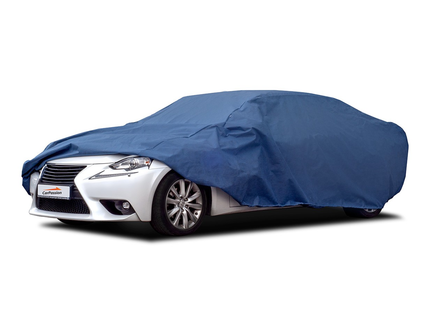 CarPassion Premium Autohoes Sedan  - Beschermhoes - Waterdicht & Vorstbestendig - Maat L - Blauw - Lengte 425 - 470 cm
