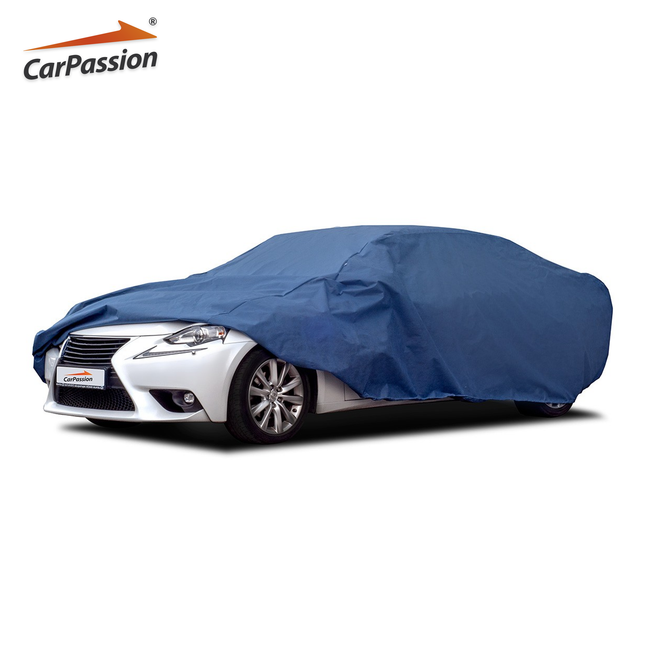 CarPassion Premium Autohoes Sedan  - Beschermhoes - Waterdicht & Vorstbestendig - Maat L - Blauw - Lengte 425 - 470 cm