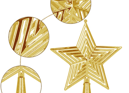 Kerstboom Piek | Ster | 15 cm | Goud