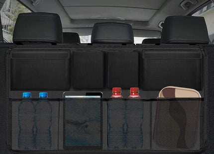 Autostoel Organizer - Autostoel Beschermer - Multifunctioneel - Achterbank - 8 Vakken - 90x50 CM