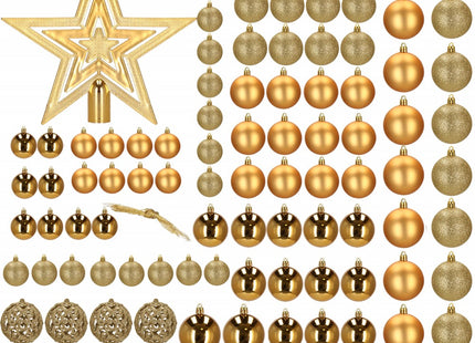Kerstballen | 100 Stuks | Goud Tinten